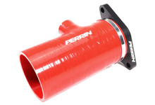 Perrin 2022+ Subaru WRX Red 3in Turbo Inlet Hose w/ Nozzle (Short) - PSP-INT-426RD