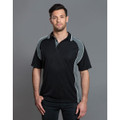 mens mini waffle coold polo