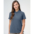 ladies cotton stretch polo