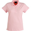 ladies cotton stretch polo