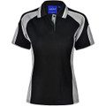 Ladies' Cooldry Contrast Polo With Sleeve Panel