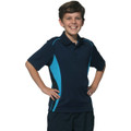 Kids' Cooldry S/S Contrast Interlock Polo