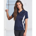 Ladies' Cooldry S/S Contrast Interlock Polo