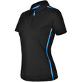 Ladies' rapid cool short sleeve contrast polo