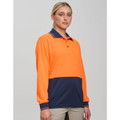 Hi-Vis cooldry safety polo L/S
