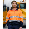 Hi-Vis L/S Fleecy Collar Sweater 3M Tapes