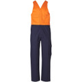 Hi-His Two Tone Men's Cotton Drill Action Back Overall-Stout