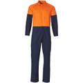 Hi-Vis Two Tone Men's Cotton Drill Coverall-Stout