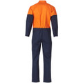Hi-Vis Two Tone Men's Cotton Drill Coverall-Stout