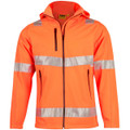 Hi-Vis Softshell Hooded Jacket With 3M Tape