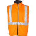 Hi-Vis Reversible Safety Vest With X Pattern 3M Tapes