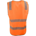 Hi Vis Safety Vest With Shoulder Reflective Tapes