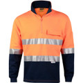 Hi-Vis Two Tone Cotton Fleecy Sweat With 3M tapes