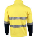 Hi-Vis Two Tone Cotton Fleecy Sweat With 3M tapes