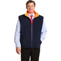 Hi-Vis Reversible Mandarine Collar Safety Vest With 3M Tapes