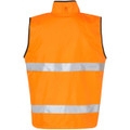 Hi-Vis Reversible Mandarine Collar Safety Vest With 3M Tapes