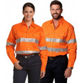 Men's Hi-Vis L/S Drill Shirt With 3M Tapes