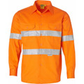 Men's Hi-Vis L/S Drill Shirt With 3M Tapes