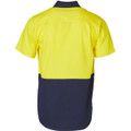 Hi-Vis two tone S/S cotton work shirt