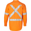 Men's Hi-Vis L/S Drill Shirt With 3M Tapes