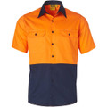 Hi-Vis two tone S/S cotton work shirt
