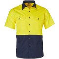 Hi-Vis two tone S/S cotton work shirt