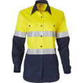 Ladies' Hi-Vis L/S Safety Shirt 3M Tape