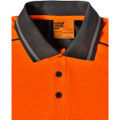Hi-Vis Bamboo Charcoal Vented S/S Polo