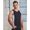 Men's cooldry contrast mesh singlet
