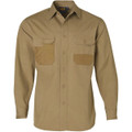 Fine Duck Weave Dura-Wear Long Sleeve Work Shirt