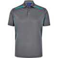 Men's Sustainable Poly/Cotton Contrast S/S Polo