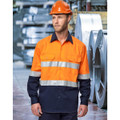 Hi-Vis Cool-Breeze Safety L/S Shirt (Generic Tape)