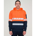 Hi-Vis Two Tone Safety Hoodie With Segmented Tapes