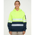 Hi-Vis Two Tone Safety Hoodie With Segmented Tapes