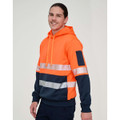 Hi-Vis Two Tone Safety Hoodie With Segmented Tapes