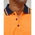 Hi-Vis Sustainable Cool-Breeze Truedry Safety S/S Polo