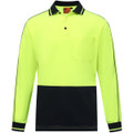Hi-Vis Sustainable Cool-Breeze Truedry Safety L/S Polo