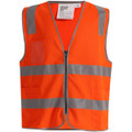 Hi Vis Safety Zip Vest With ID & Utility Pockets