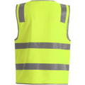 Hi Vis Safety Zip Vest With ID & Utility Pockets
