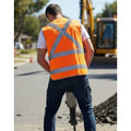Hi-Vis X Back Safety Vest with Tail