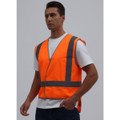 Hi-Vis X Back Safety Vest with Tail