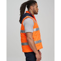 Unisex Hi Vis Hooded Puffer Vest