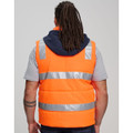 Unisex Hi Vis Hooded Puffer Vest