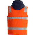 Unisex Hi Vis Hooded Puffer Vest