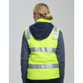 Unisex Hi Vis Hooded Puffer Vest