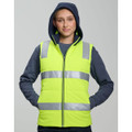 Unisex Hi Vis Hooded Puffer Vest