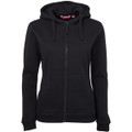 JB's Ladies Full Zip Fleecy Hoodie Black