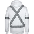 JB's Fleece Hoodie With Reflective Tape White