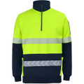 JB's Hv 330 G 1/2 Zip Segmented Tape Fleece Orange/Navy