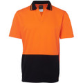 JB's Hv 4602.1 S/S Non Button Polo Lime/Navy